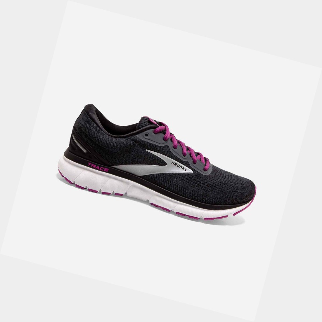 Chaussures Running Route Brooks Trace Femme Noir | MYHF03471