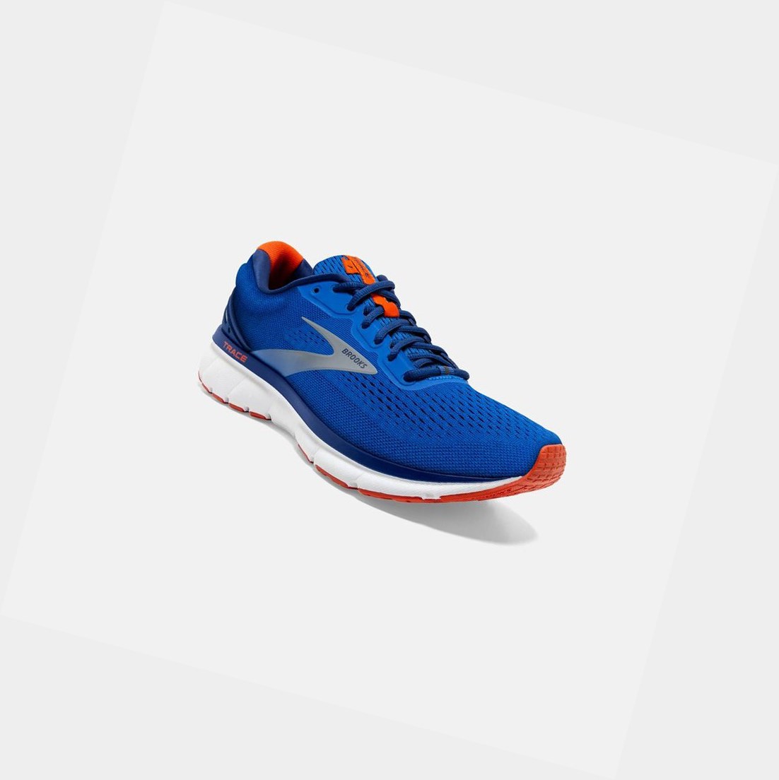 Chaussures Running Route Brooks Trace Homme Bleu Bleu Marine Orange | LAEY04597