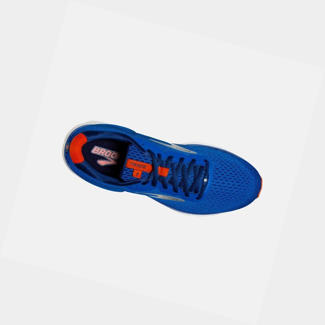 Chaussures Running Route Brooks Trace Homme Bleu Bleu Marine Orange | LAEY04597