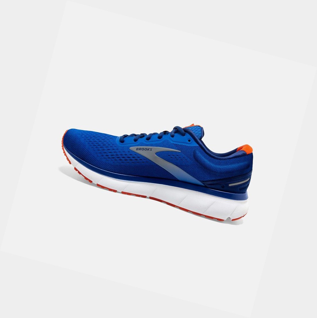 Chaussures Running Route Brooks Trace Homme Bleu Bleu Marine Orange | LAEY04597