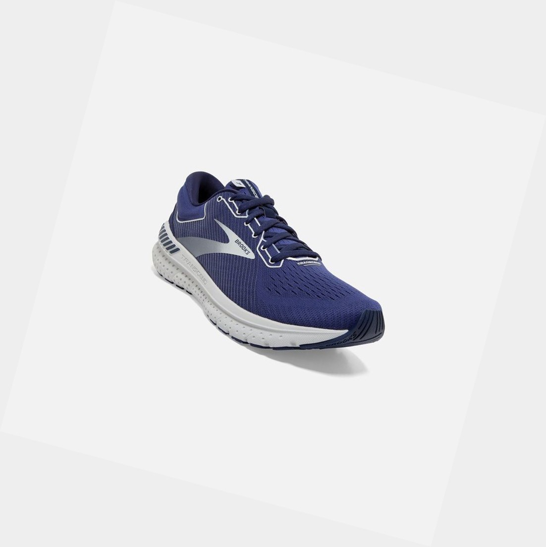 Chaussures Running Route Brooks Transcend 7 Homme Noir Grise Bleu Marine | AXCS35801