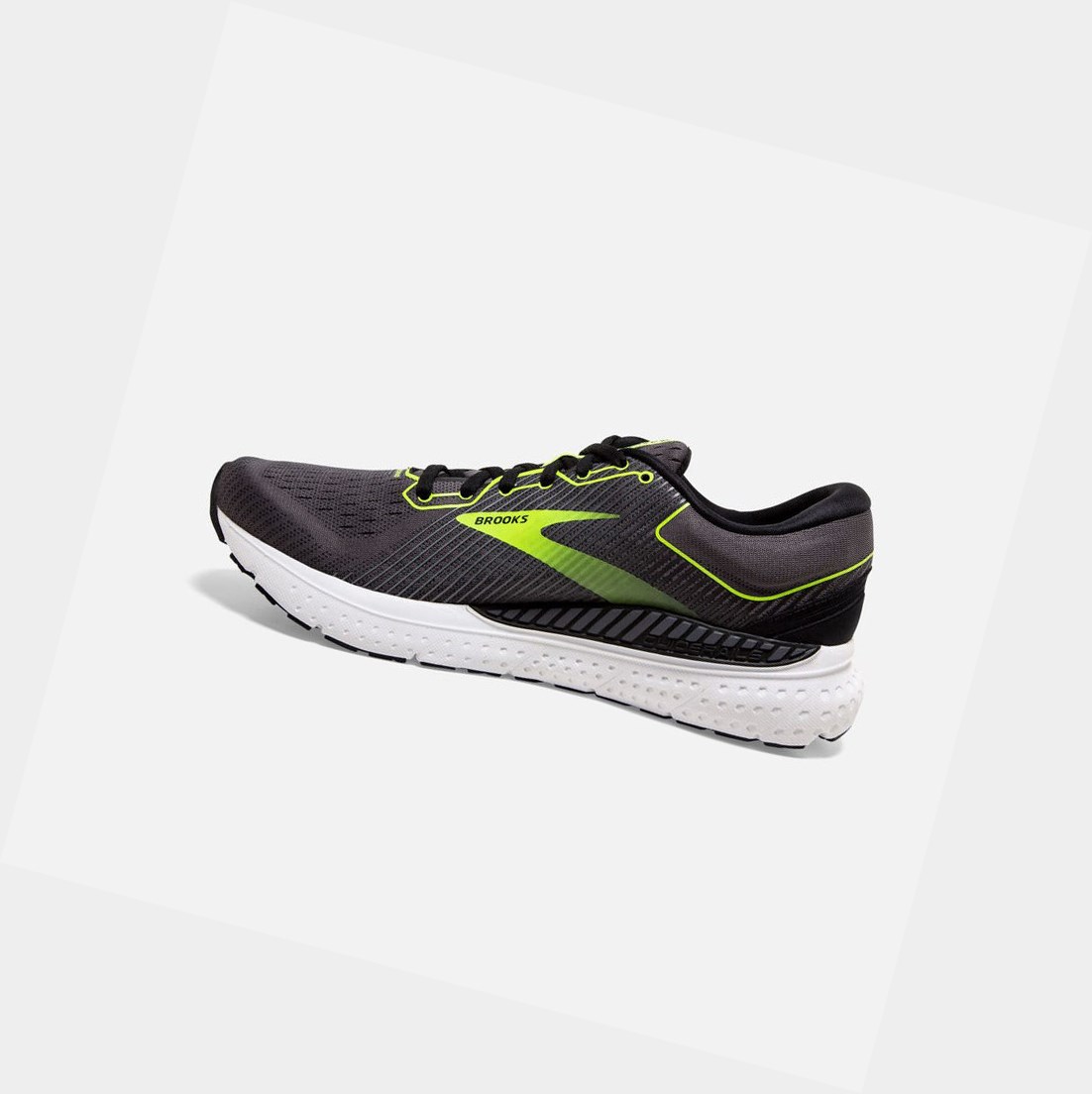 Chaussures Running Route Brooks Transcend 7 Homme Noir | BYHF81643