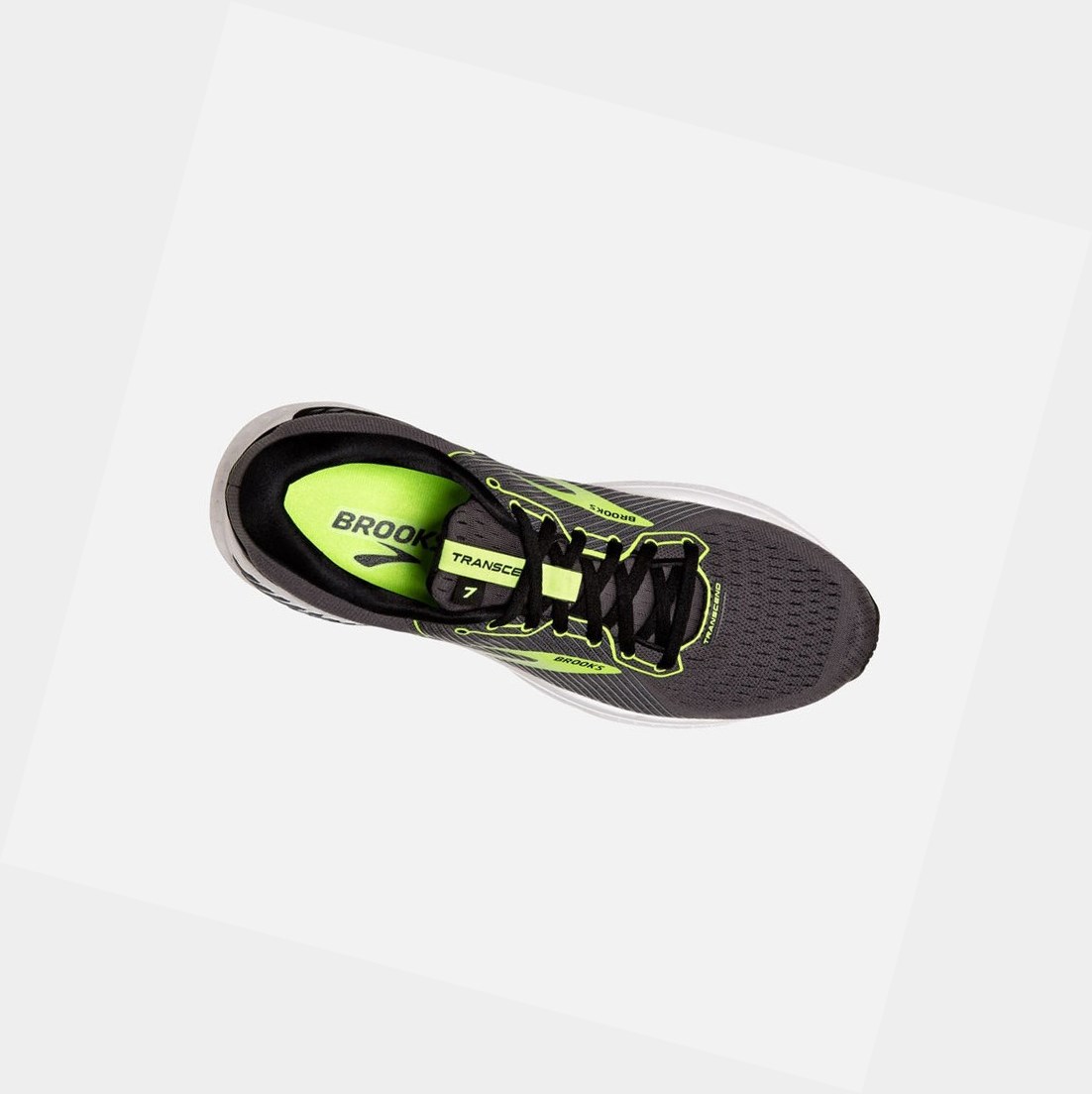 Chaussures Running Route Brooks Transcend 7 Homme Noir | BYHF81643