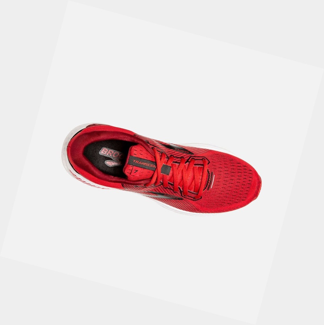 Chaussures Running Route Brooks Transcend 7 Homme Orange Noir | UGBV08596