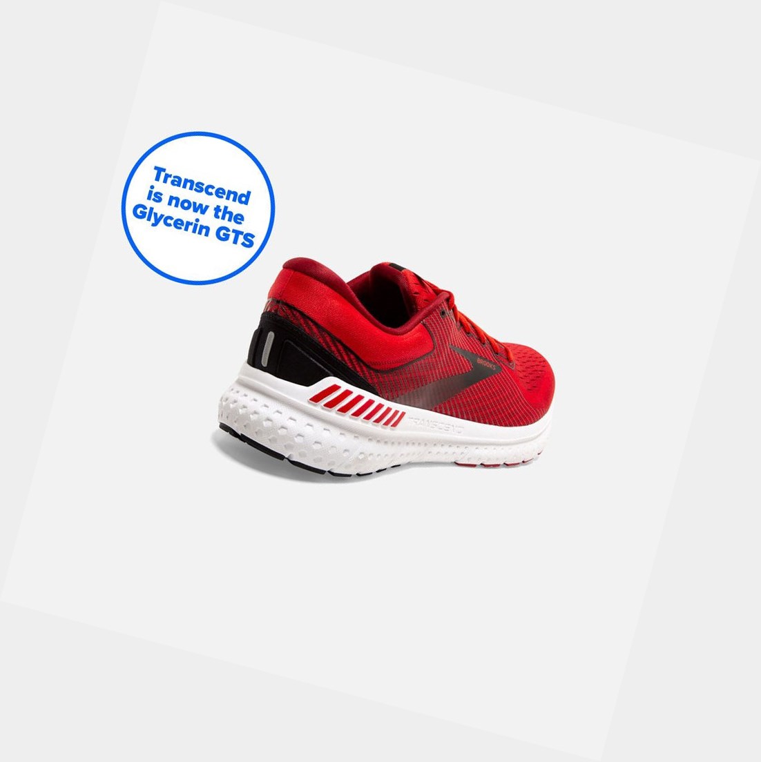 Chaussures Running Route Brooks Transcend 7 Homme Orange Noir | UGBV08596
