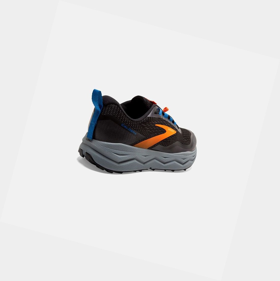Chaussures Trail Brooks Caldera 5 Homme Noir Orange Bleu | WPGR52943