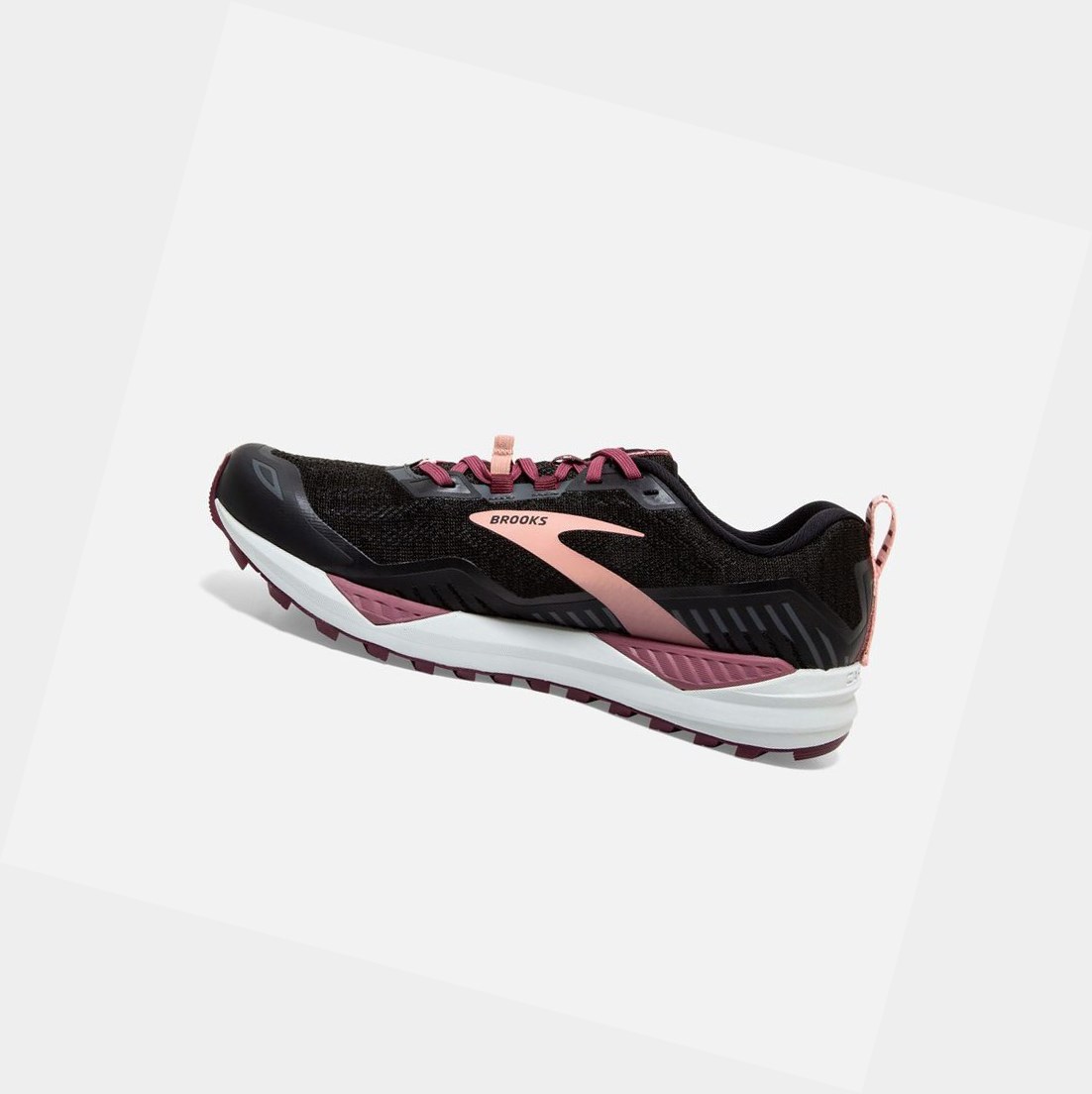 Chaussures Trail Brooks Cascadia 15 Femme Noir Corail | UYZG41670