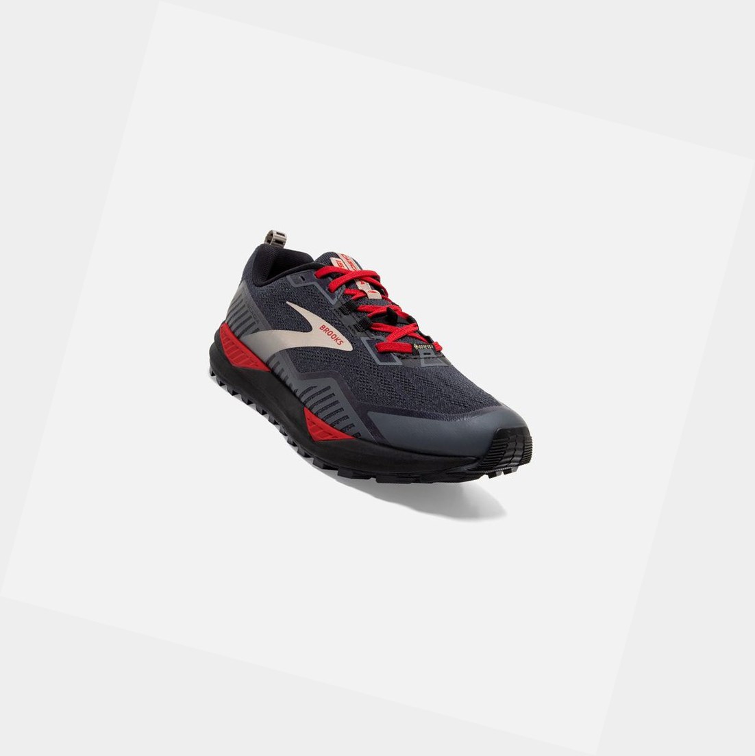 Chaussures Trail Brooks Cascadia 15 GTX Homme Noir Rouge | LVIJ29813