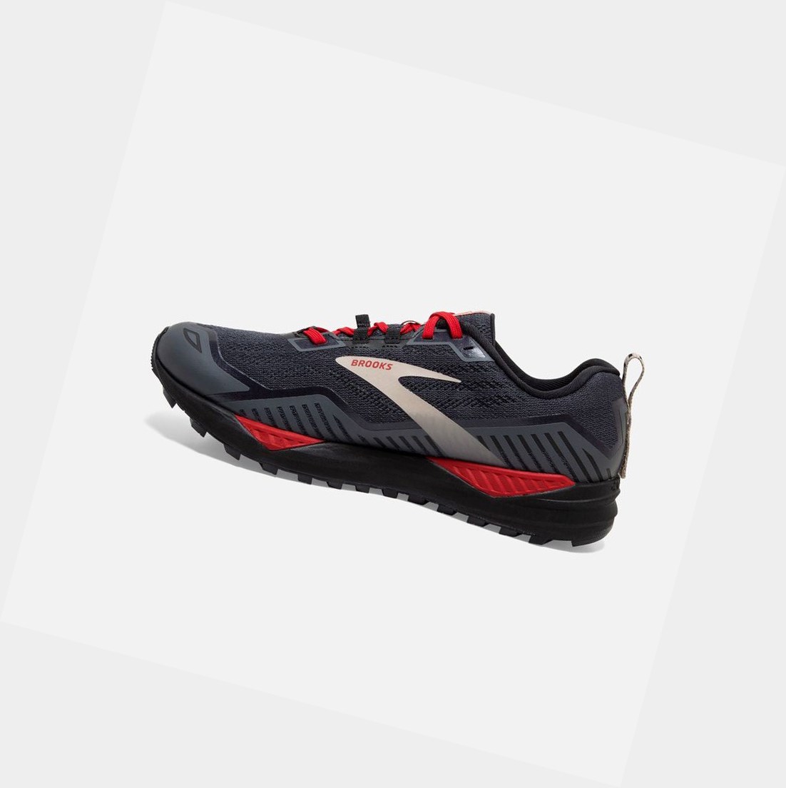 Chaussures Trail Brooks Cascadia 15 GTX Homme Noir Rouge | LVIJ29813