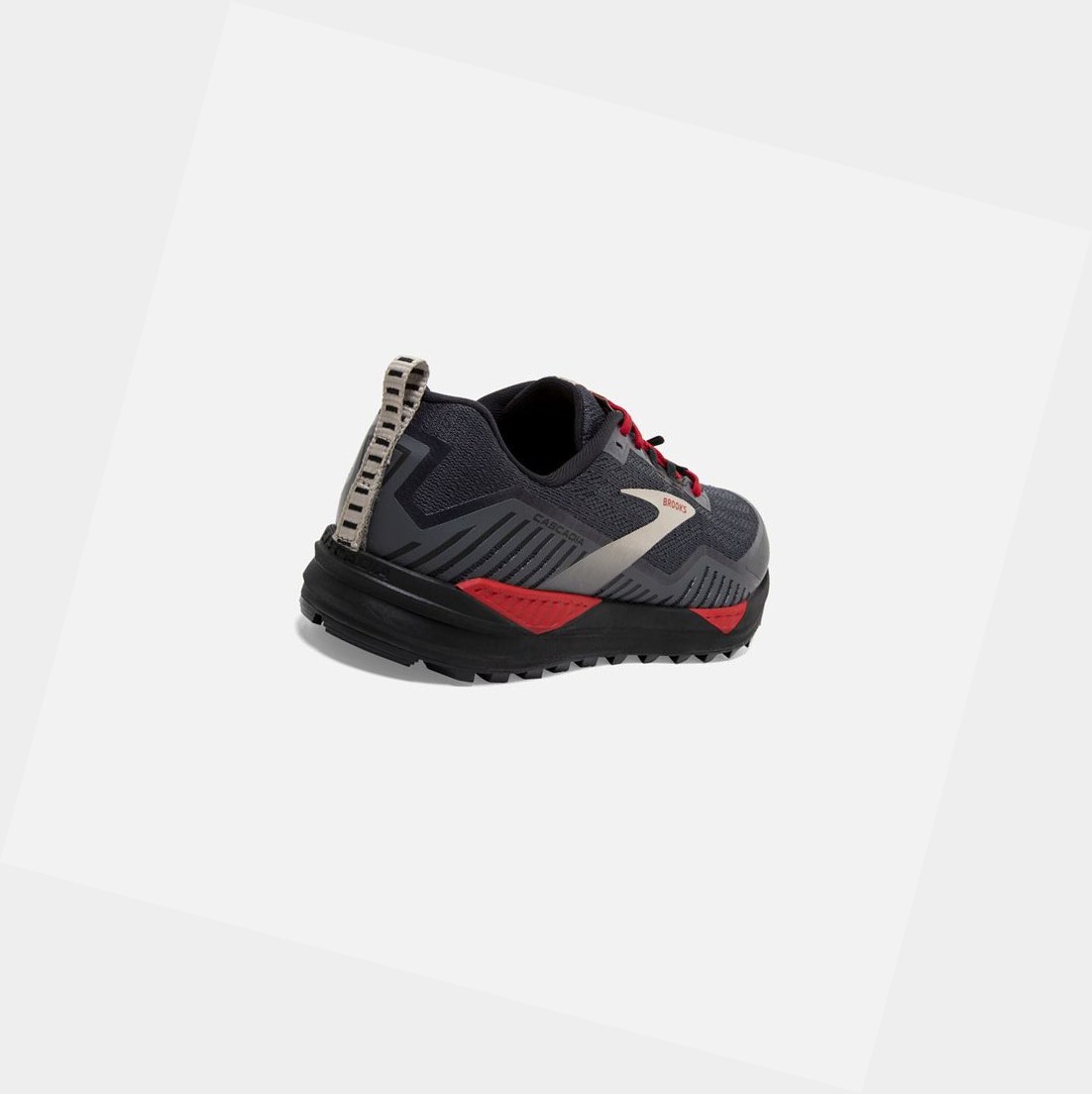 Chaussures Trail Brooks Cascadia 15 GTX Homme Noir Rouge | LVIJ29813