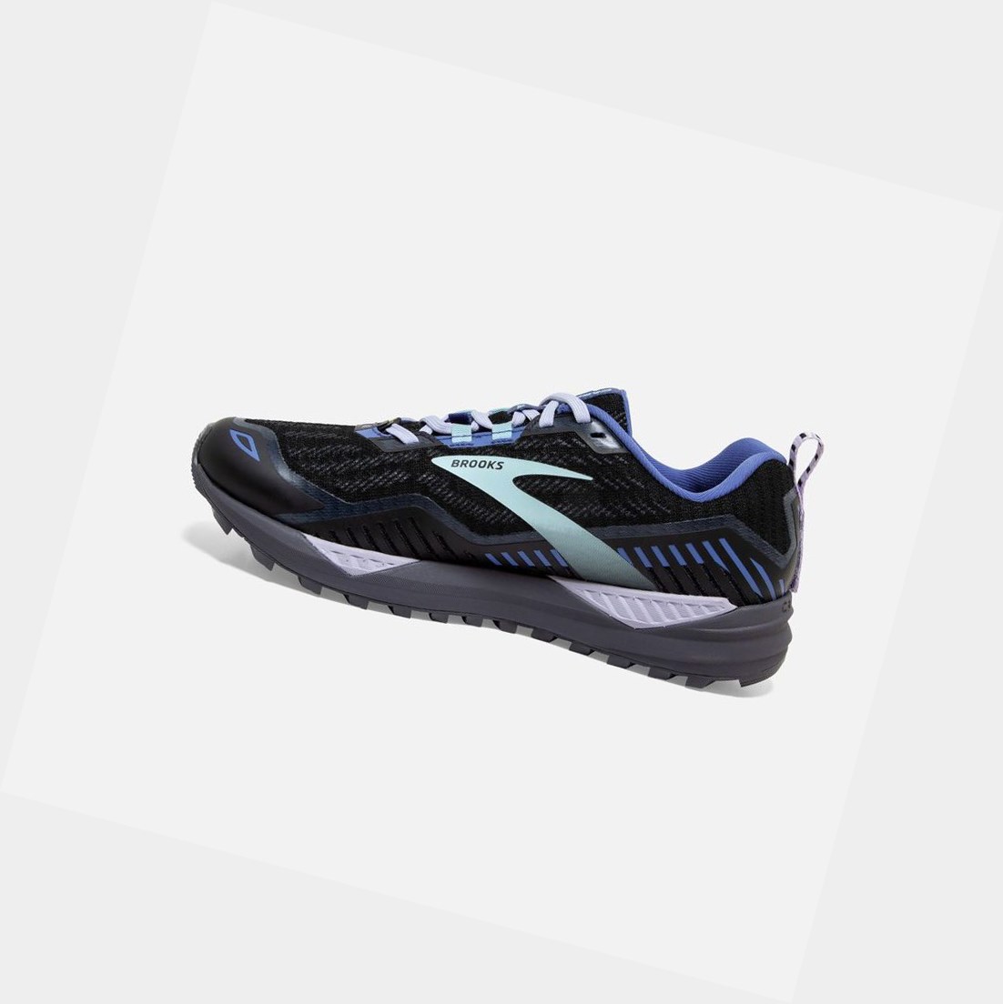 Chaussures Trail Brooks Cascadia 15 GTX Femme Noir Bleu | QYEW98043
