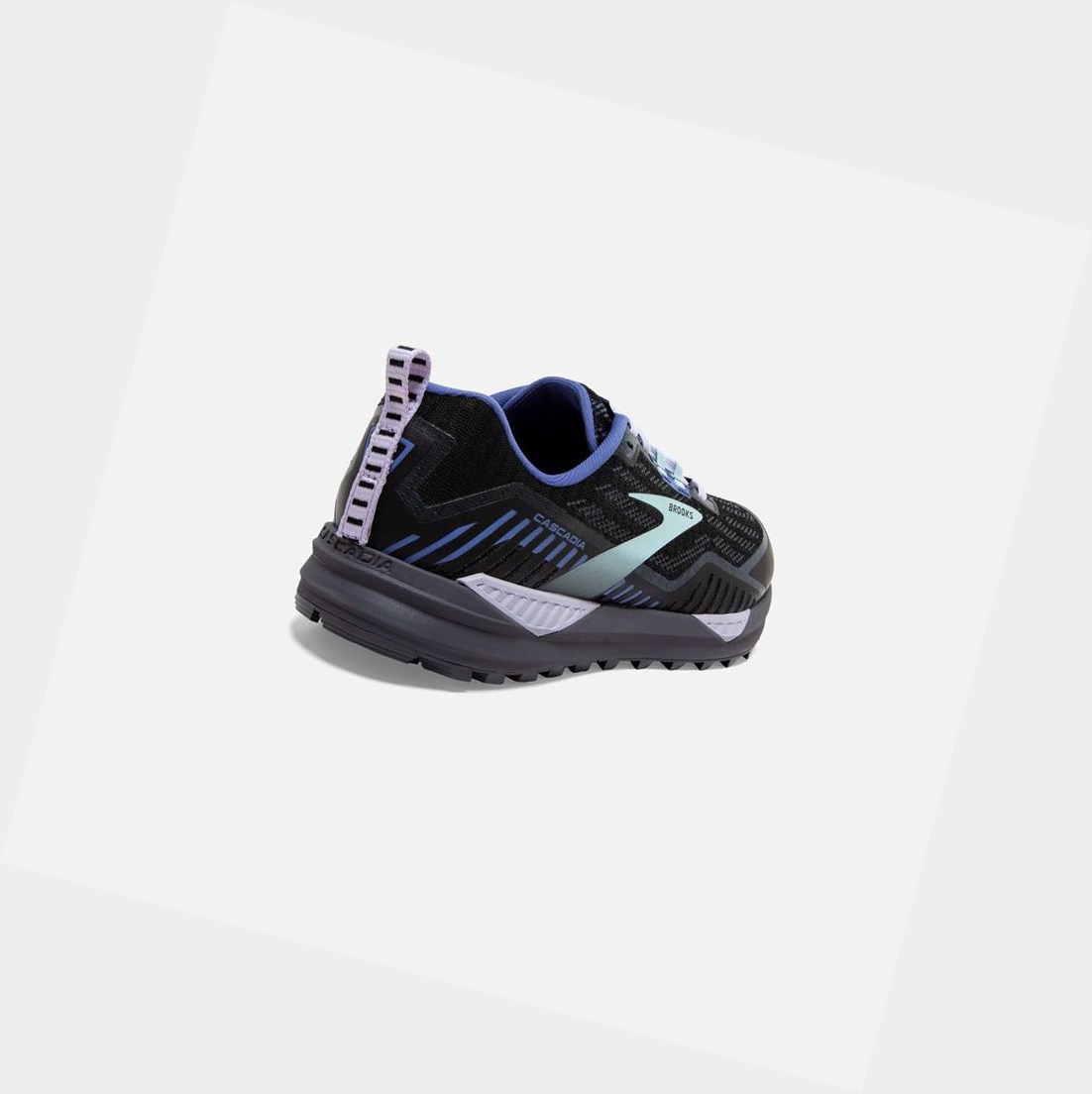 Chaussures Trail Brooks Cascadia 15 GTX Femme Noir Bleu | QYEW98043