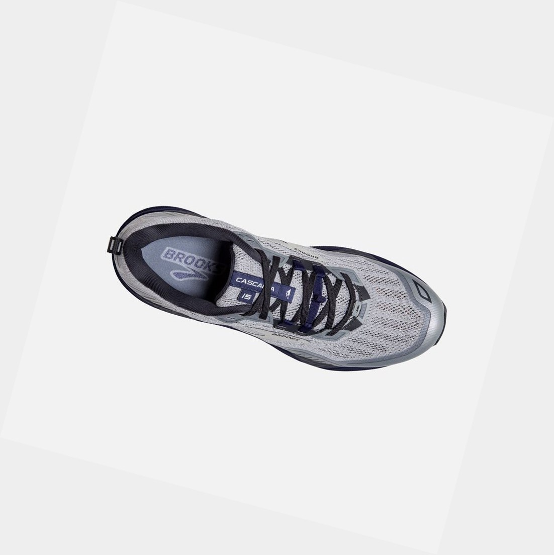 Chaussures Trail Brooks Cascadia 15 Homme Argent Noir | SBGN96805