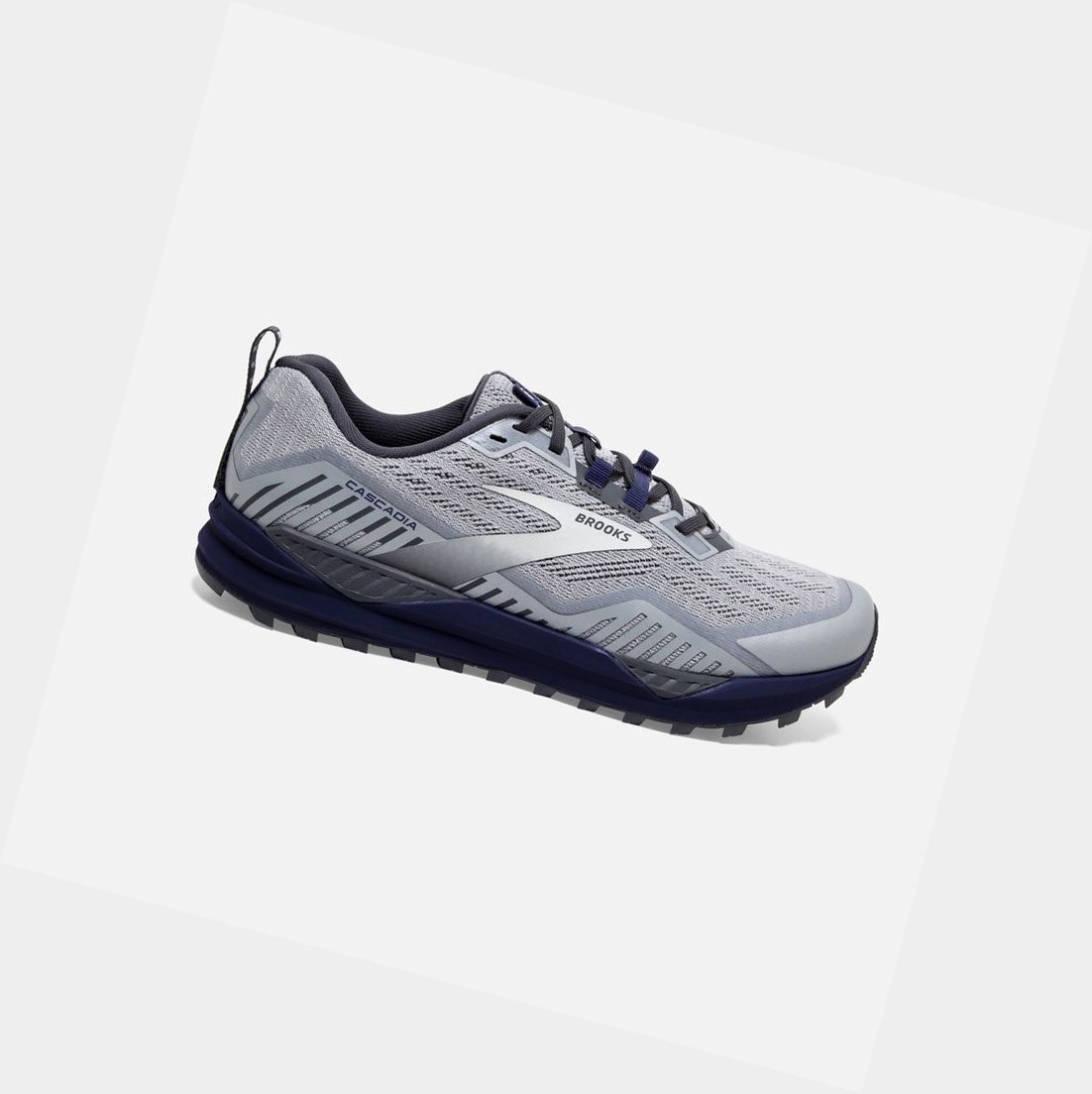 Chaussures Trail Brooks Cascadia 15 Homme Argent Noir | SBGN96805
