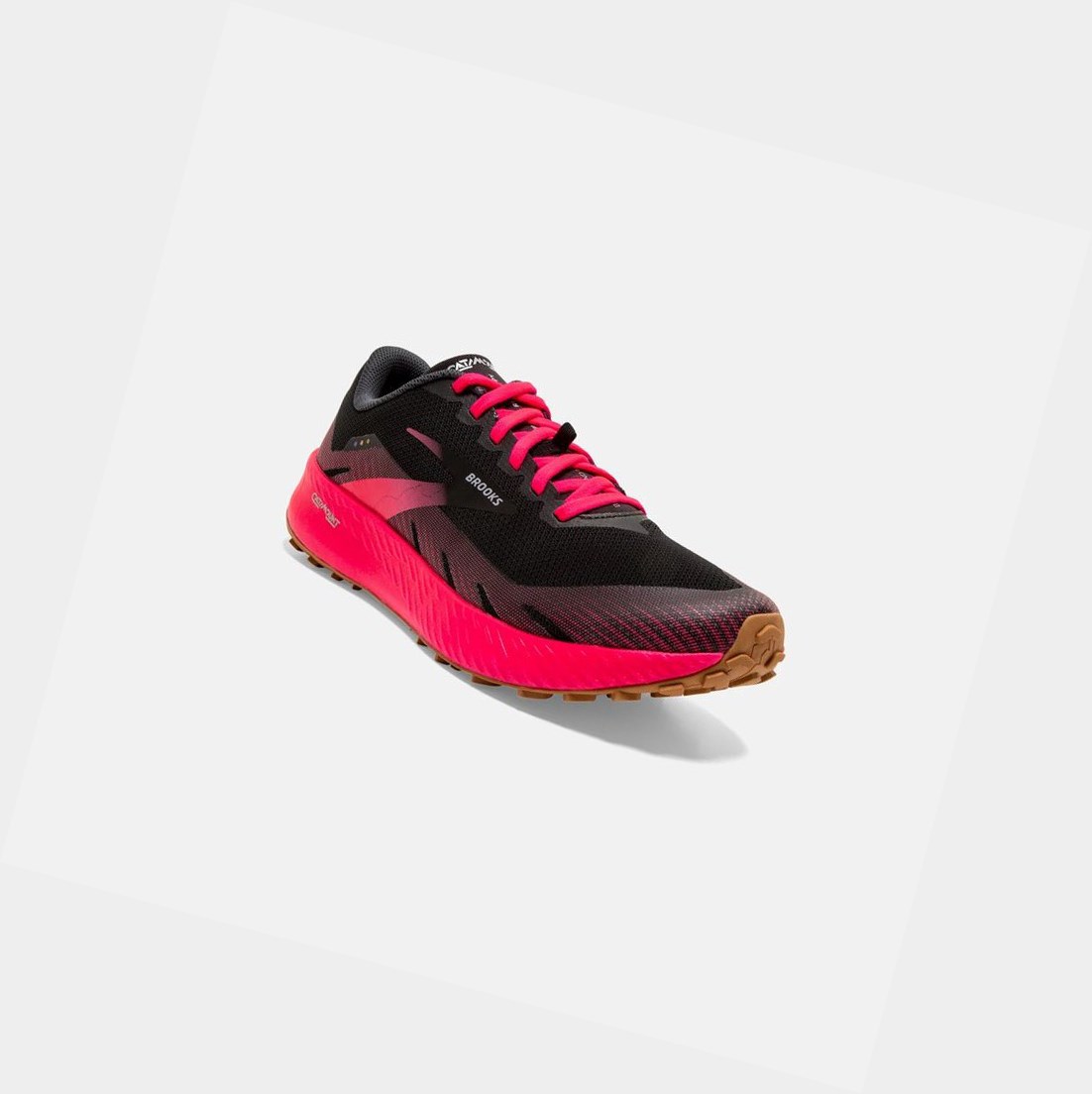 Chaussures Trail Brooks Catamount Femme Noir Rose | YZKS48972