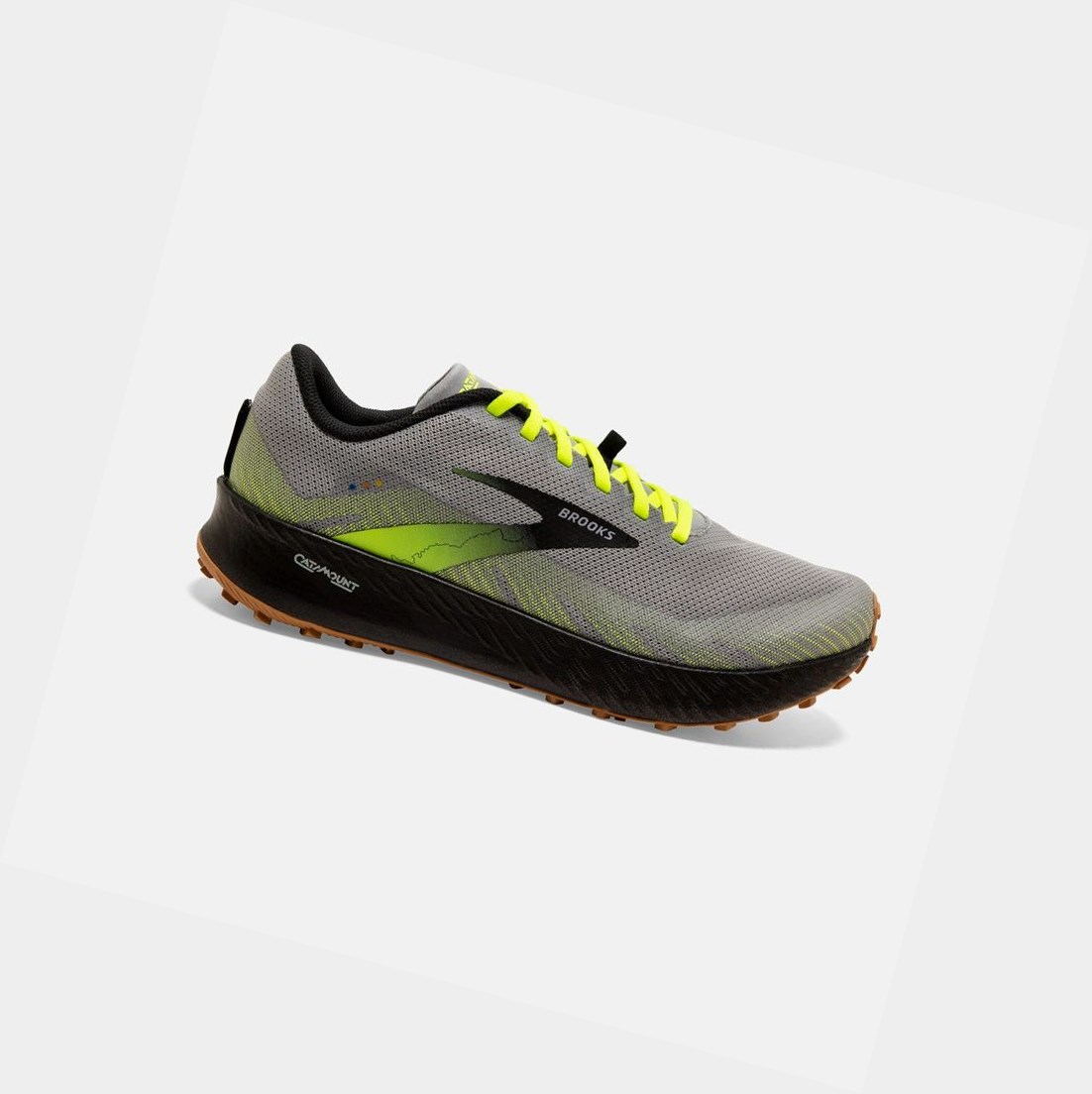 Chaussures Trail Brooks Catamount Homme Grise Noir | UIWZ86072