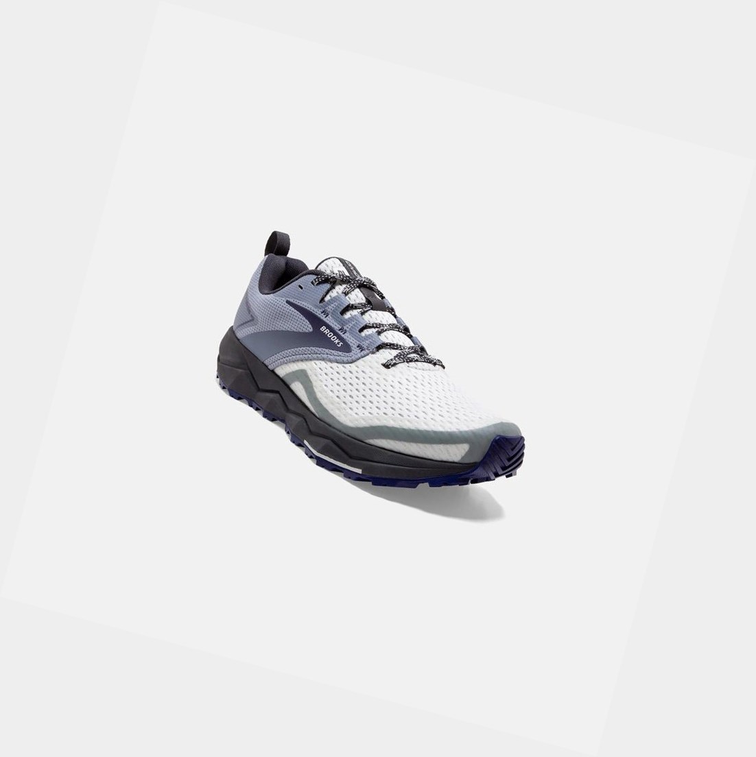 Chaussures Trail Brooks Divide 2 Femme Grise Bleu | IVYH94823