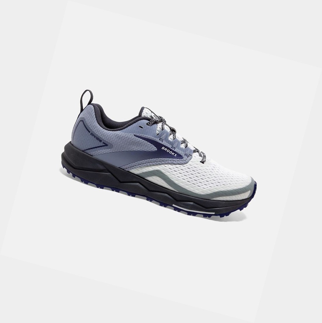 Chaussures Trail Brooks Divide 2 Femme Grise Bleu | IVYH94823