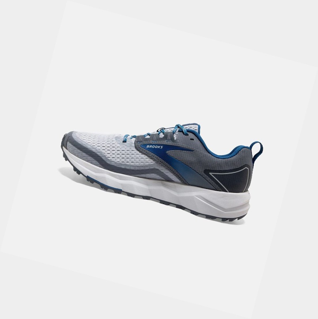Chaussures Trail Brooks Divide 2 Homme Grise Bleu Foncé | DHXJ41728