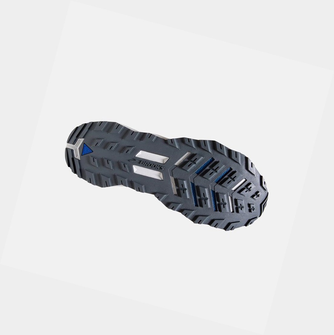 Chaussures Trail Brooks Divide 2 Homme Grise Bleu Foncé | DHXJ41728