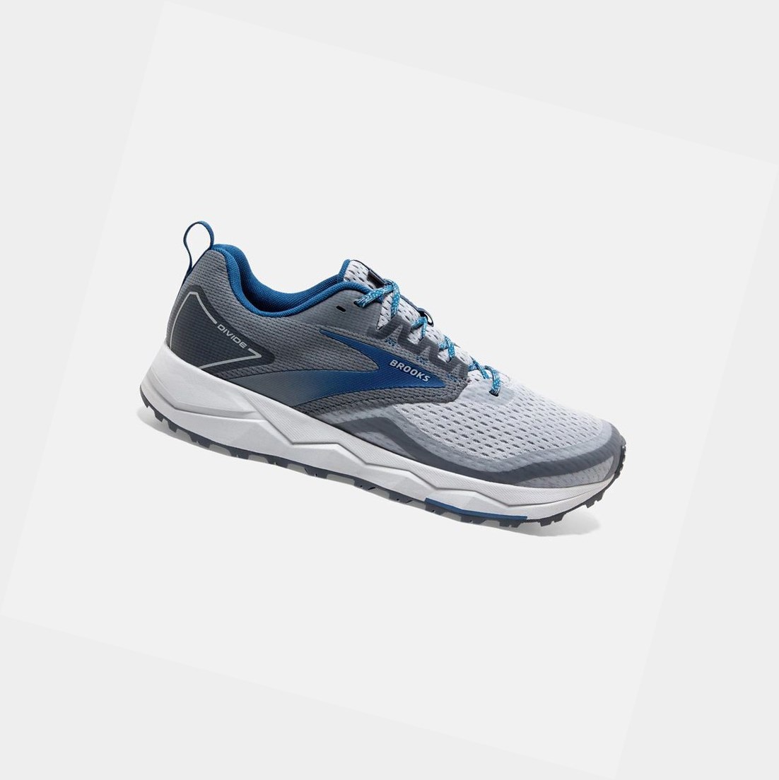 Chaussures Trail Brooks Divide 2 Homme Grise Bleu Foncé | DHXJ41728