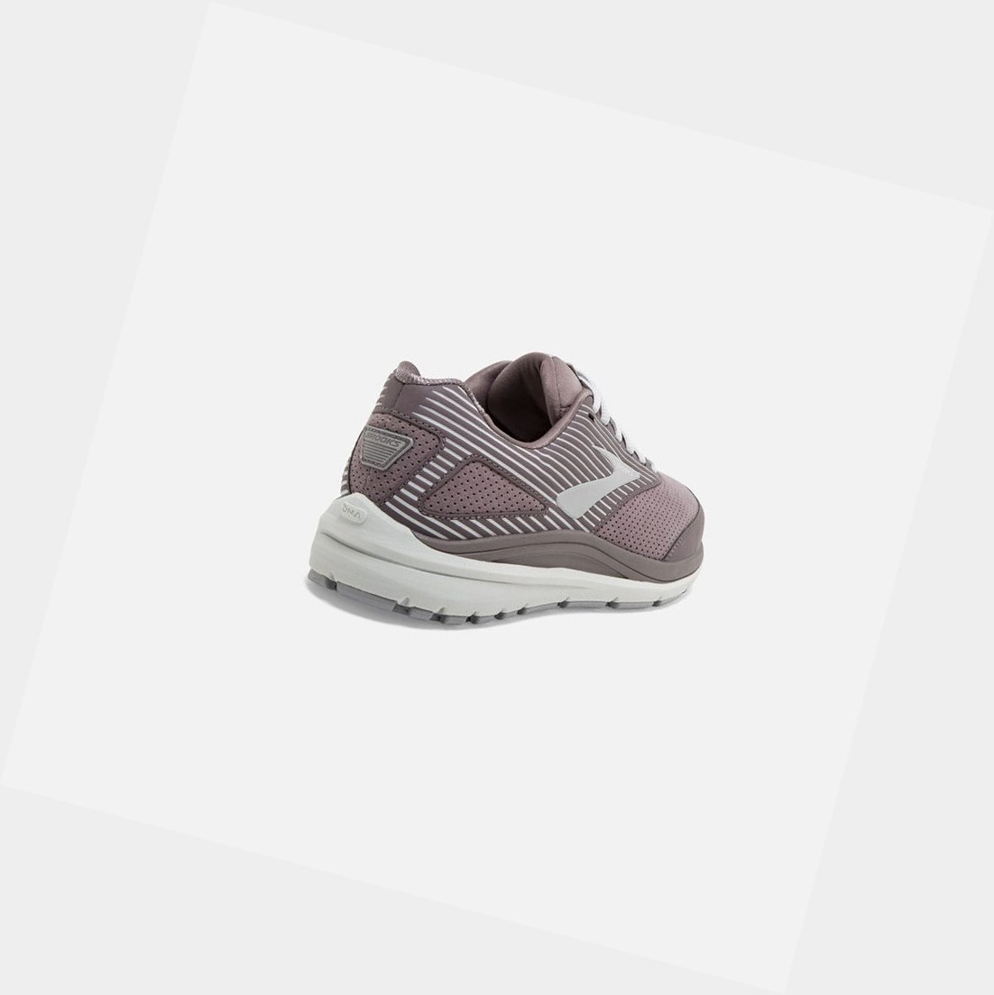 Chaussures de Marche Brooks Addiction Walker Daim Femme Shark / Alloy / Oyster | GLSQ58637