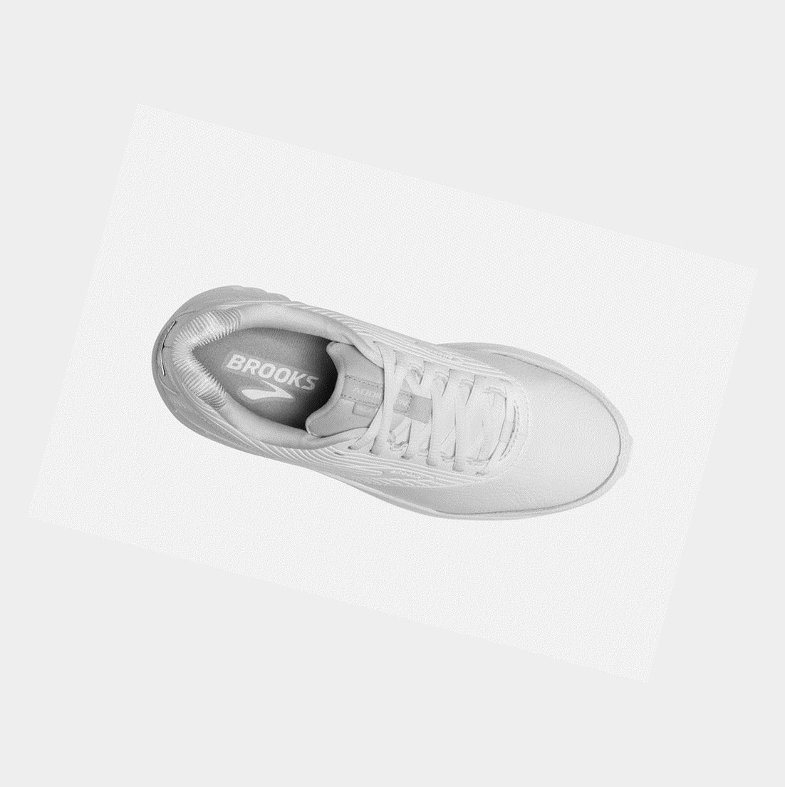 Chaussures de Marche Brooks Addiction Walker 2 Femme Blanche Blanche | VKJP86974
