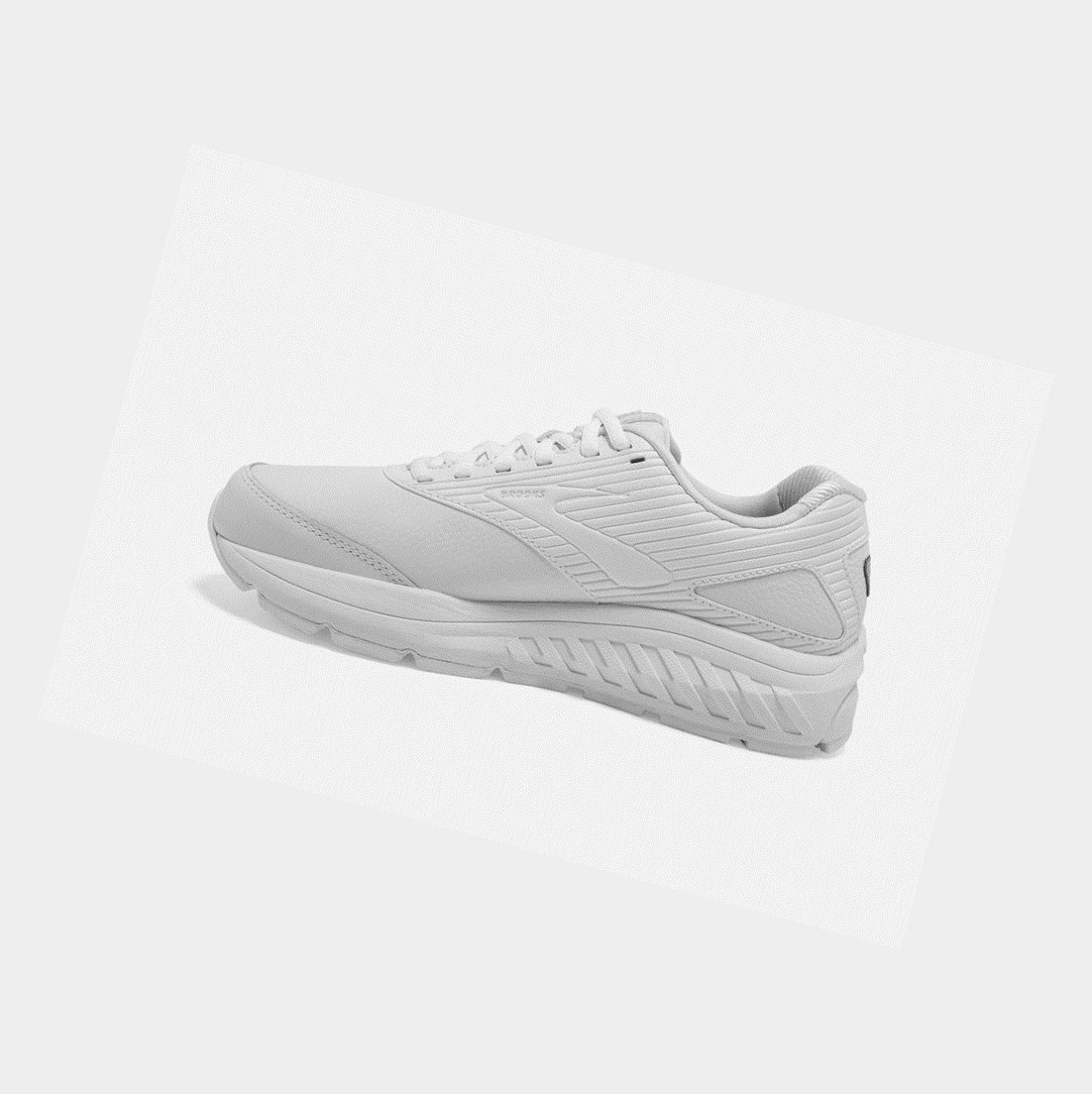 Chaussures de Marche Brooks Addiction Walker 2 Femme Blanche Blanche | VKJP86974
