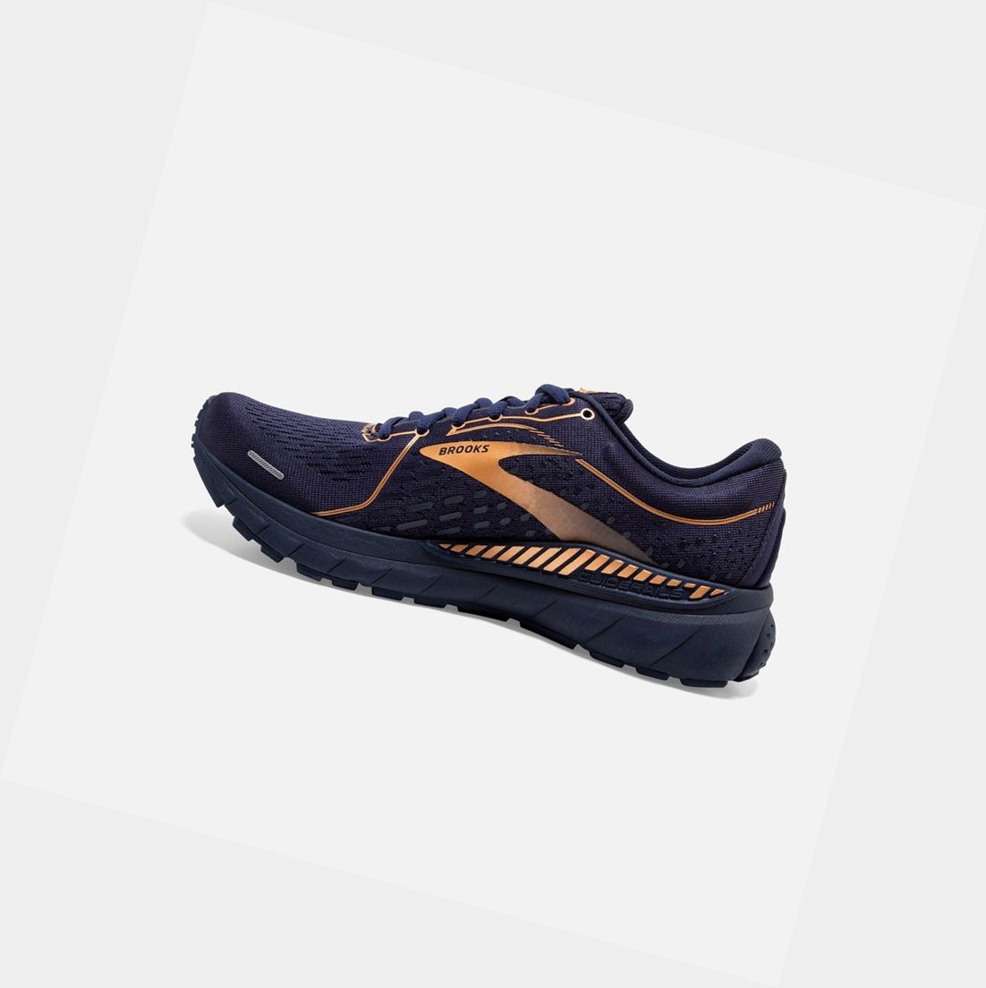 Chaussures de Marche Brooks Adrenaline GTS 21 Femme Bleu Marine Noir Cuivre | ARPQ12674