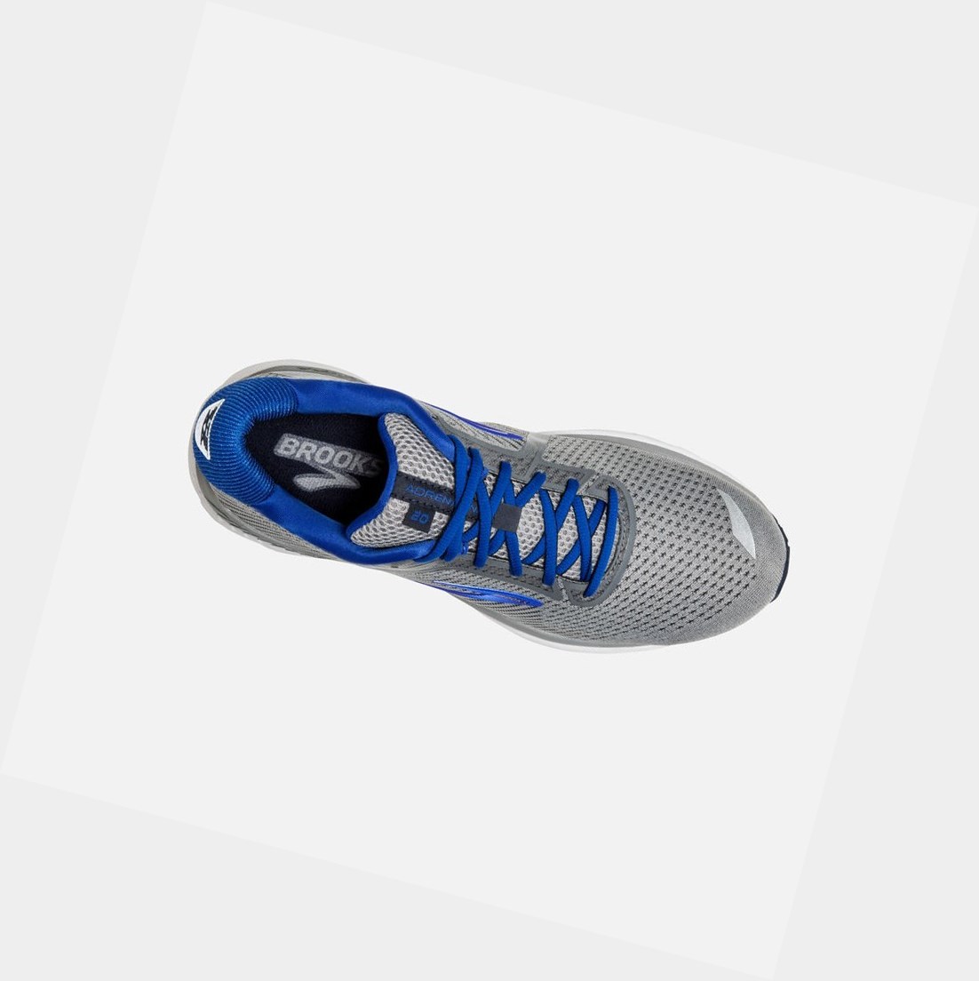 Chaussures de Marche Brooks Adrenaline GTS 20 Homme Grise Bleu Bleu Marine | BIVR23614