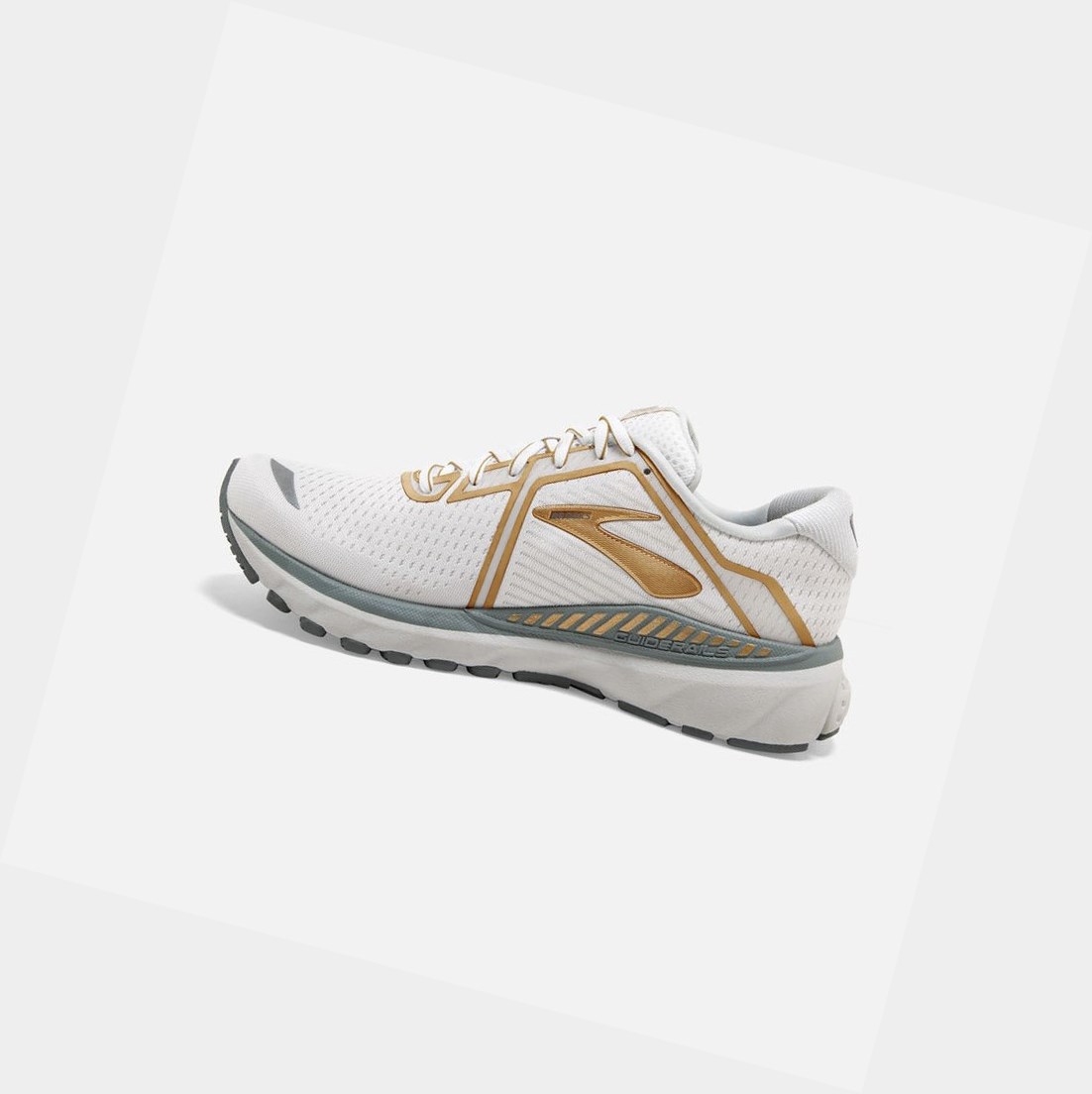 Chaussures de Marche Brooks Adrenaline GTS 20 Femme Blanche Grise Doré | CSUF95704