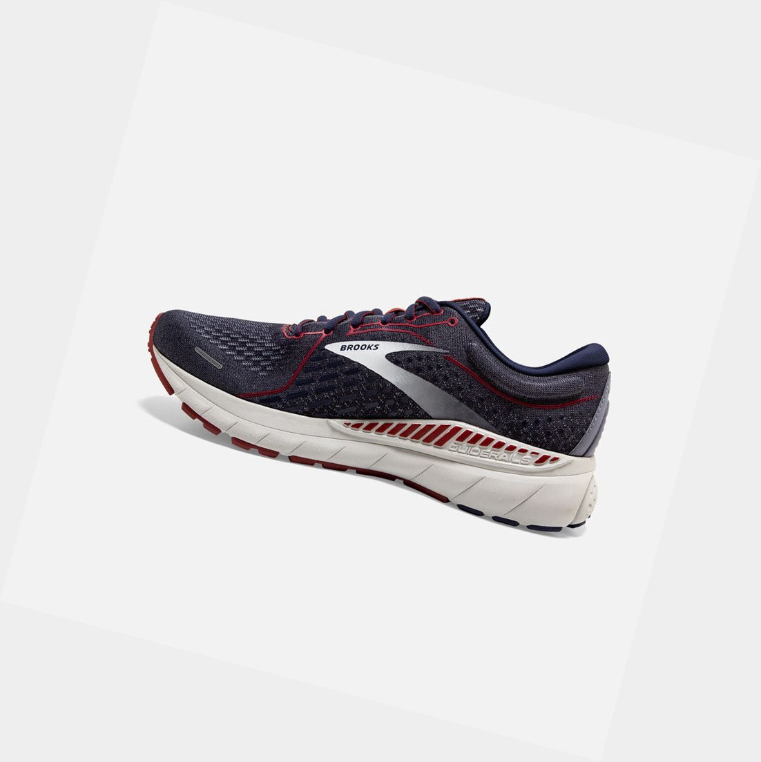 Chaussures de Marche Brooks Adrenaline GTS 21 Homme Grise Rouge | DAPO35918