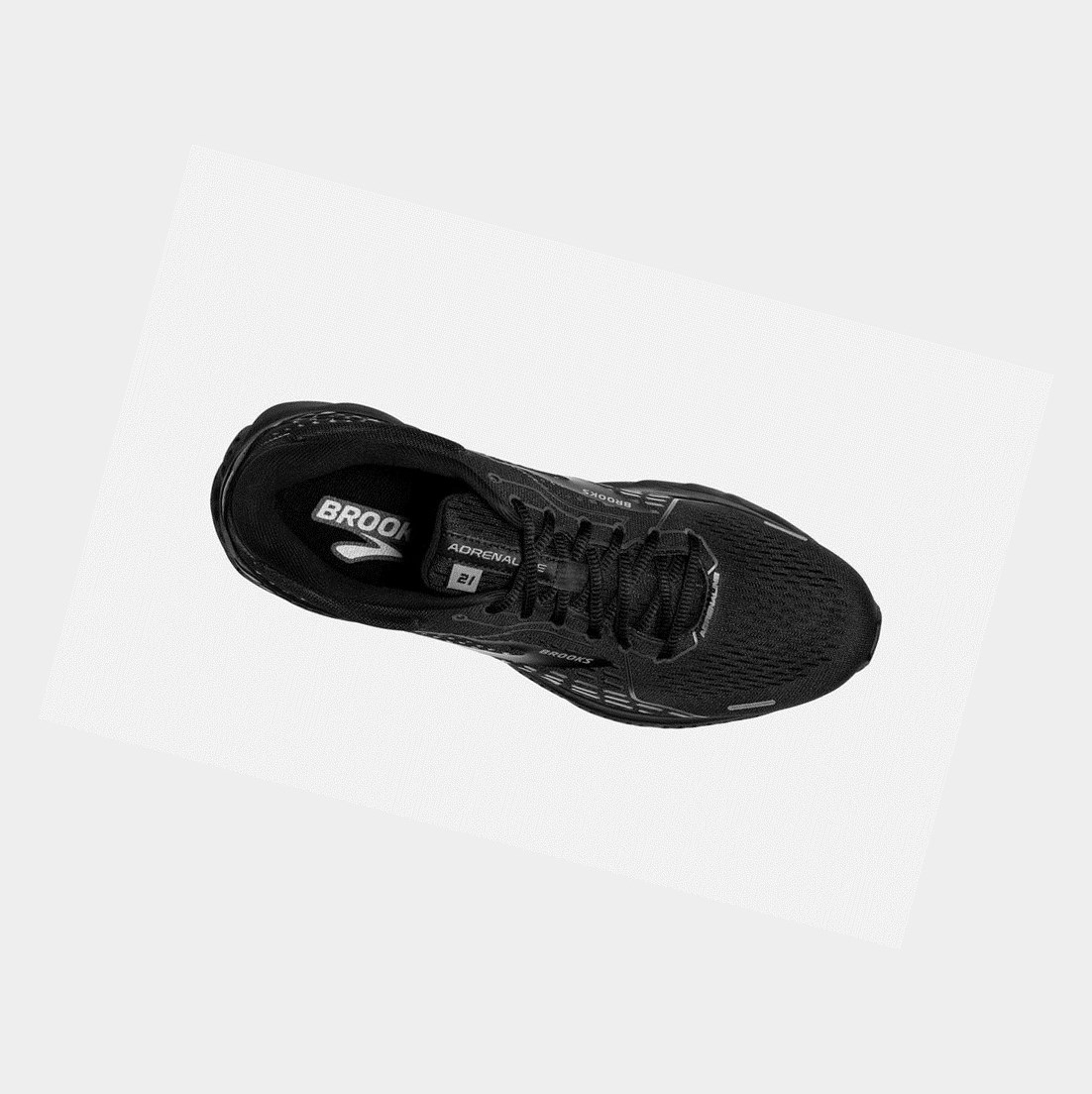 Chaussures de Marche Brooks Adrenaline GTS 21 Homme Noir Noir | EOJA09364