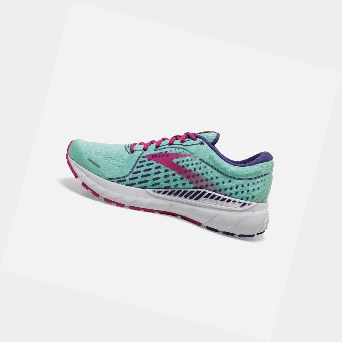 Chaussures de Marche Brooks Adrenaline GTS 21 Femme Bleu Marine Bleu Fushia | NXRW53189