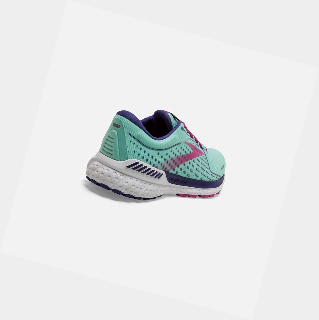 Chaussures de Marche Brooks Adrenaline GTS 21 Femme Bleu Marine Bleu Fushia | NXRW53189