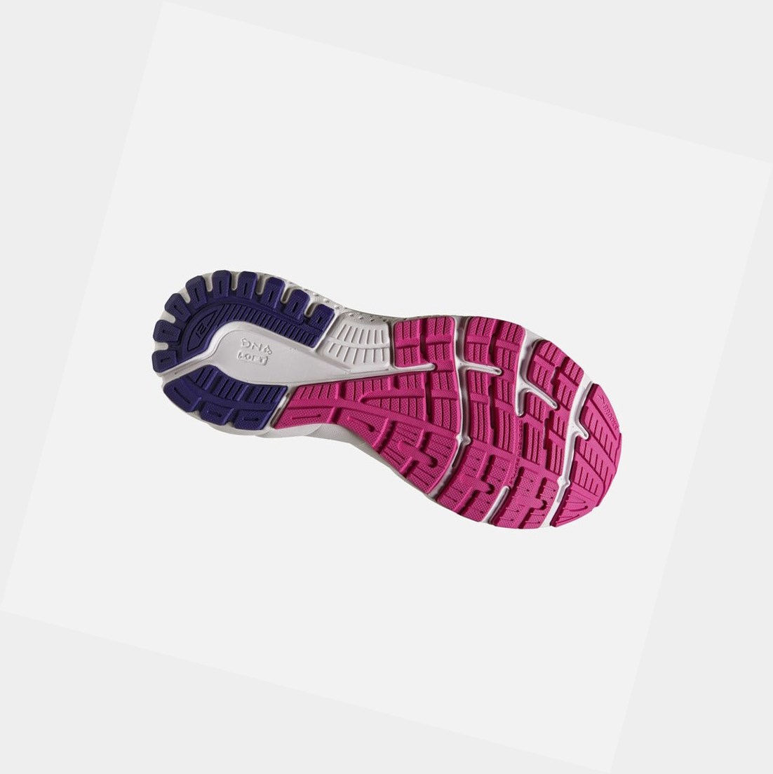 Chaussures de Marche Brooks Adrenaline GTS 21 Femme Bleu Marine Bleu Fushia | NXRW53189