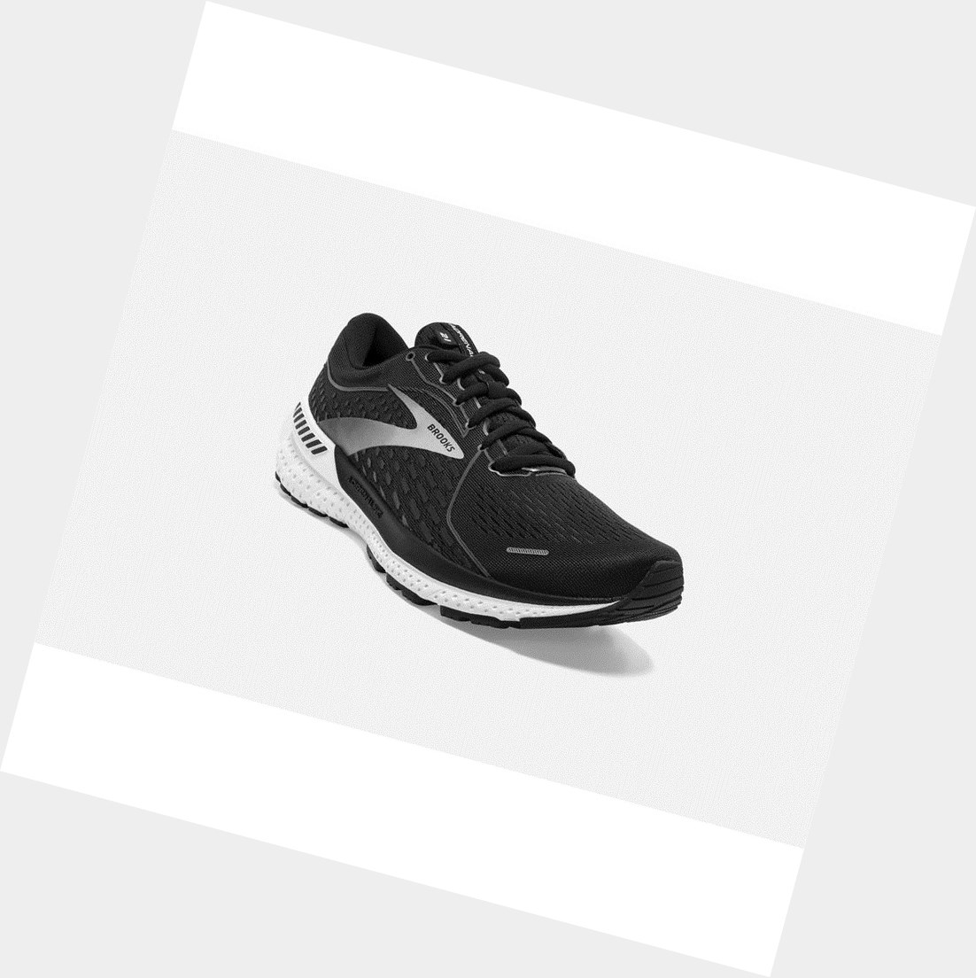 Chaussures de Marche Brooks Adrenaline GTS 21 Femme Noir Blanche | QTKZ30852