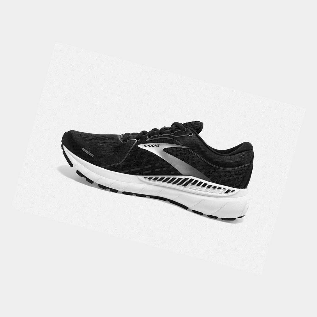 Chaussures de Marche Brooks Adrenaline GTS 21 Femme Noir Blanche | QTKZ30852