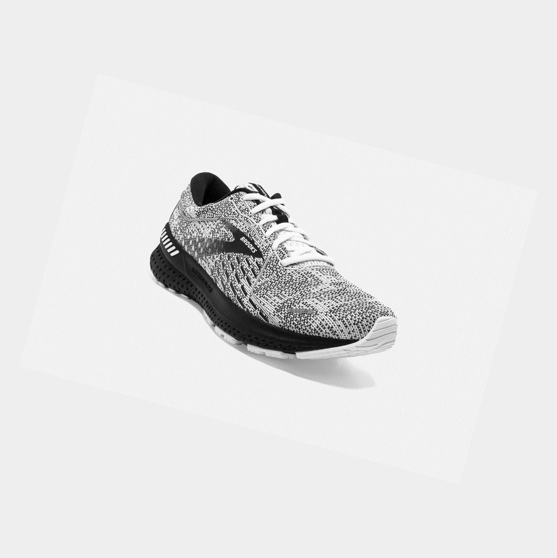 Chaussures de Marche Brooks Adrenaline GTS 21 Femme Blanche Grise Noir | SUVQ13476