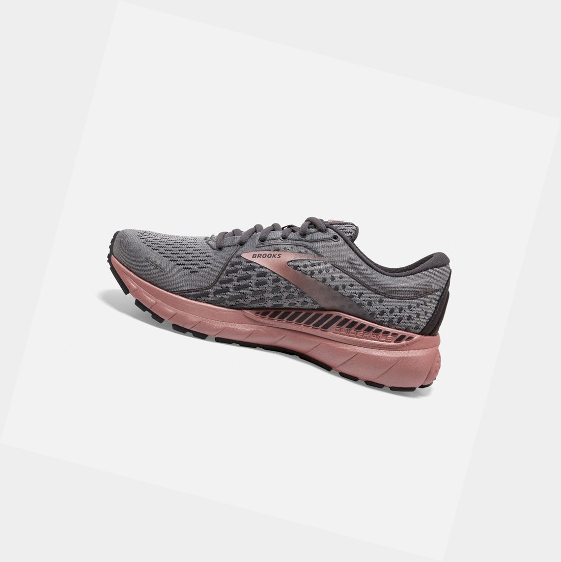 Chaussures de Marche Brooks Adrenaline GTS 21 Femme Grise Noir Rose Doré | SYNZ25134