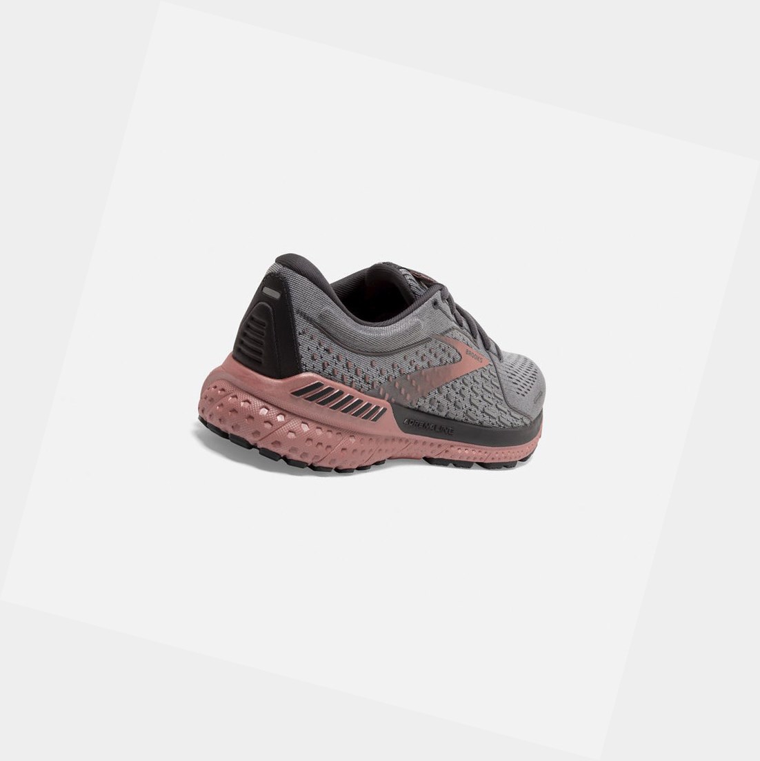 Chaussures de Marche Brooks Adrenaline GTS 21 Femme Grise Noir Rose Doré | SYNZ25134