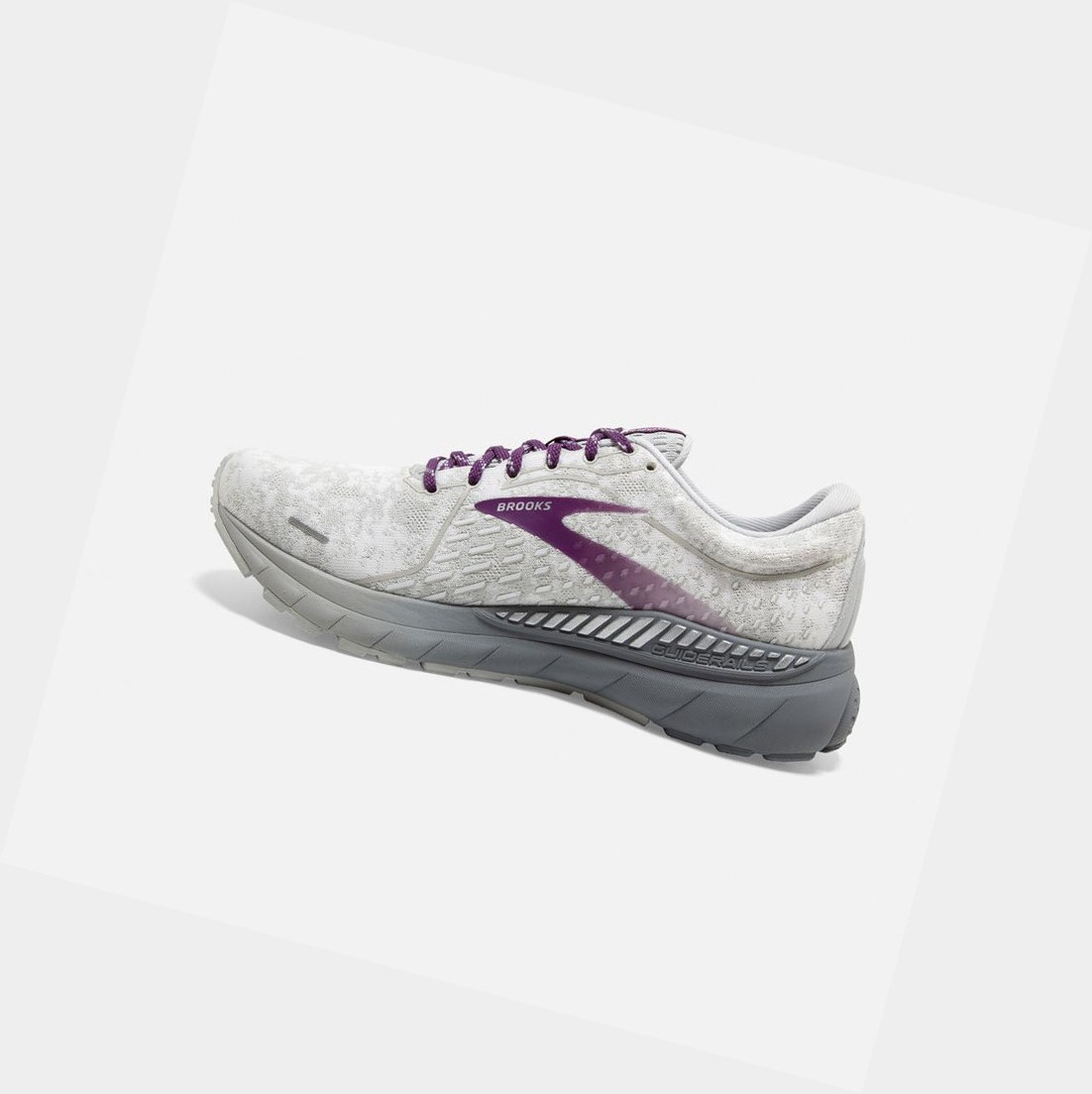 Chaussures de Marche Brooks Adrenaline GTS 21 Femme Blanche Grise | TIKE10479