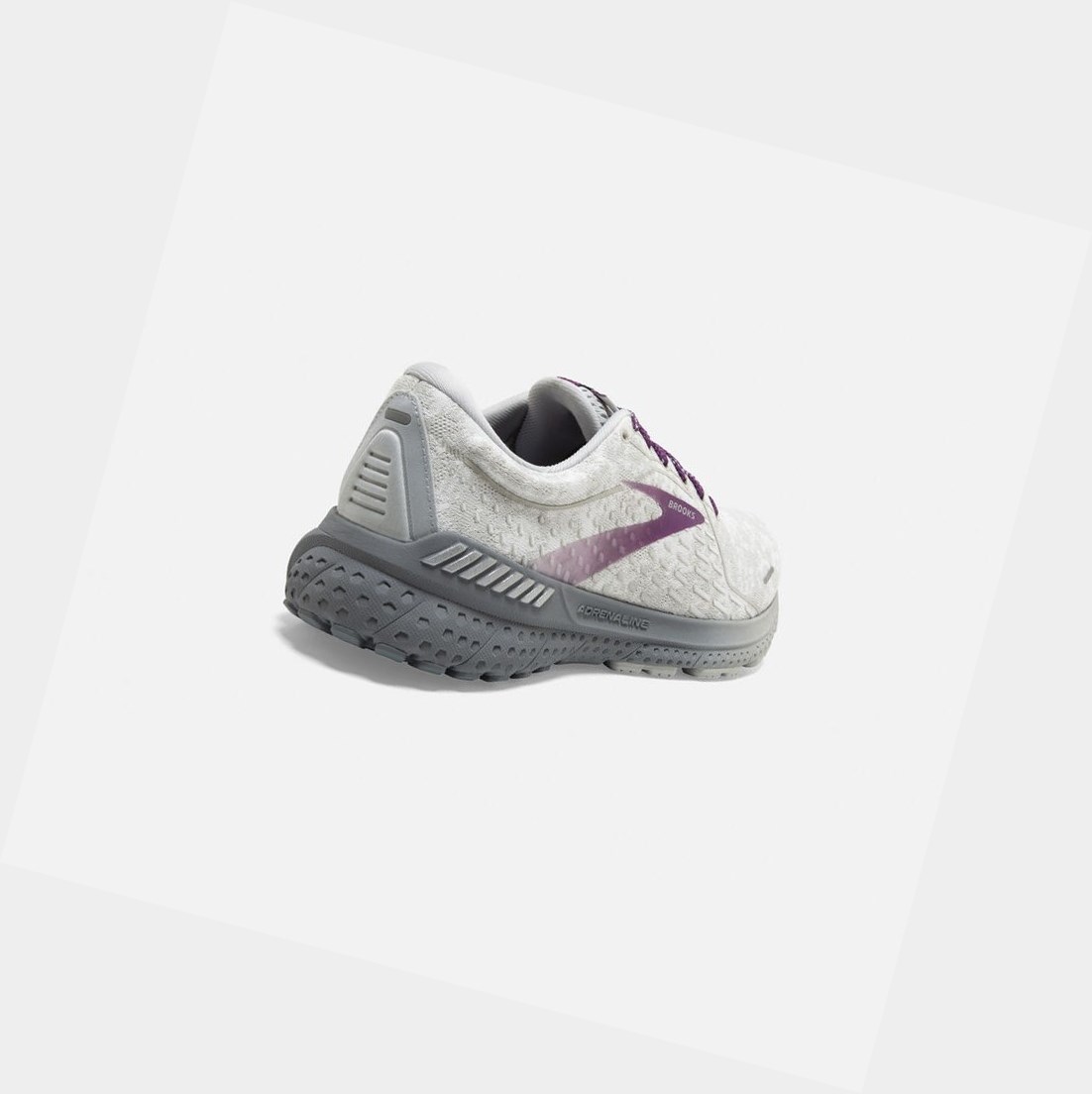 Chaussures de Marche Brooks Adrenaline GTS 21 Femme Blanche Grise | TIKE10479