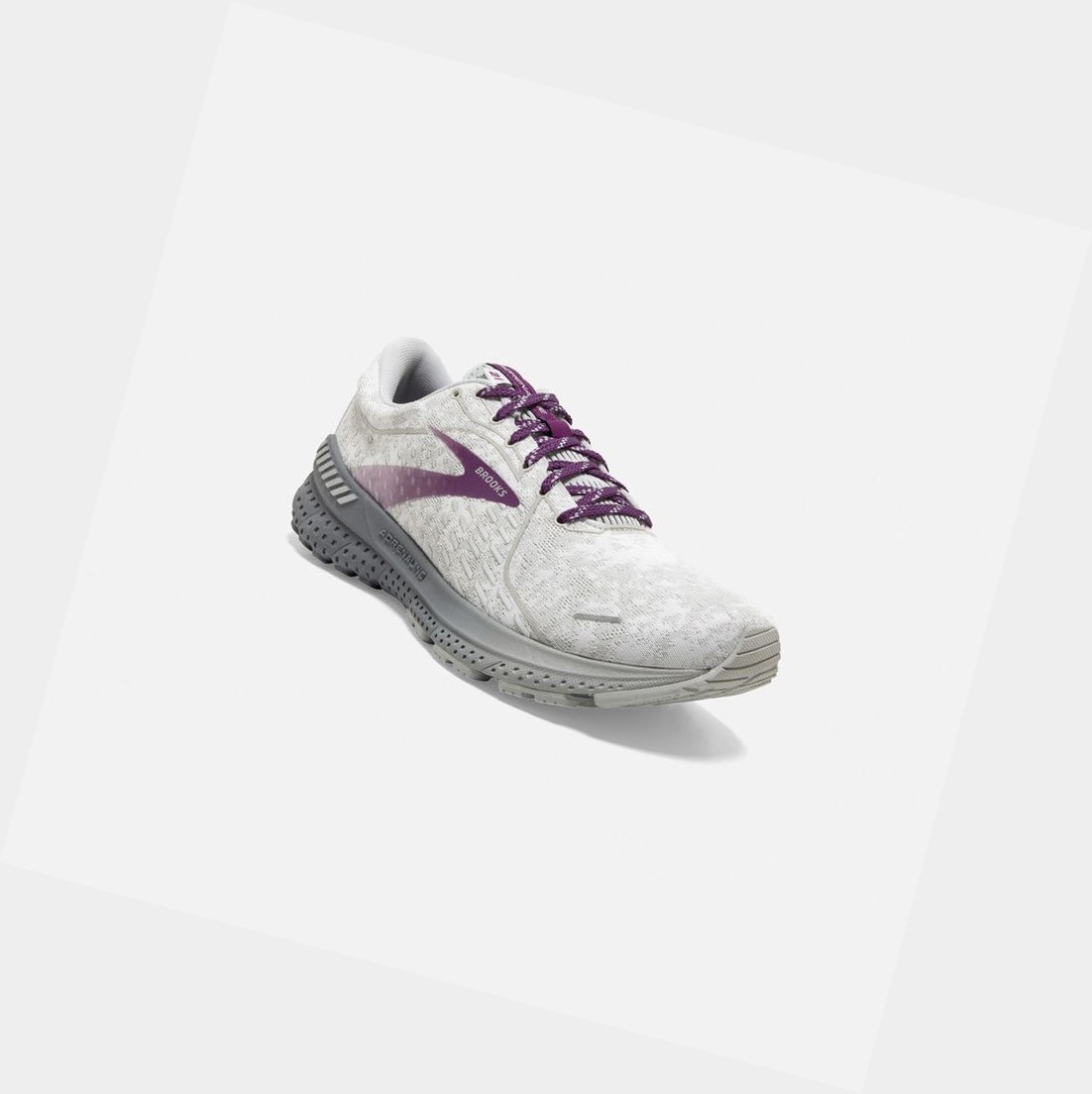 Chaussures de Marche Brooks Adrenaline GTS 21 Femme Blanche Grise | TIKE10479