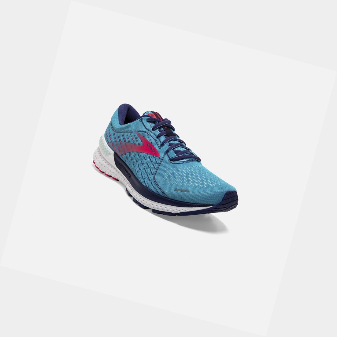 Chaussures de Marche Brooks Adrenaline GTS 21 Femme Bleu Rose | TZBM89247