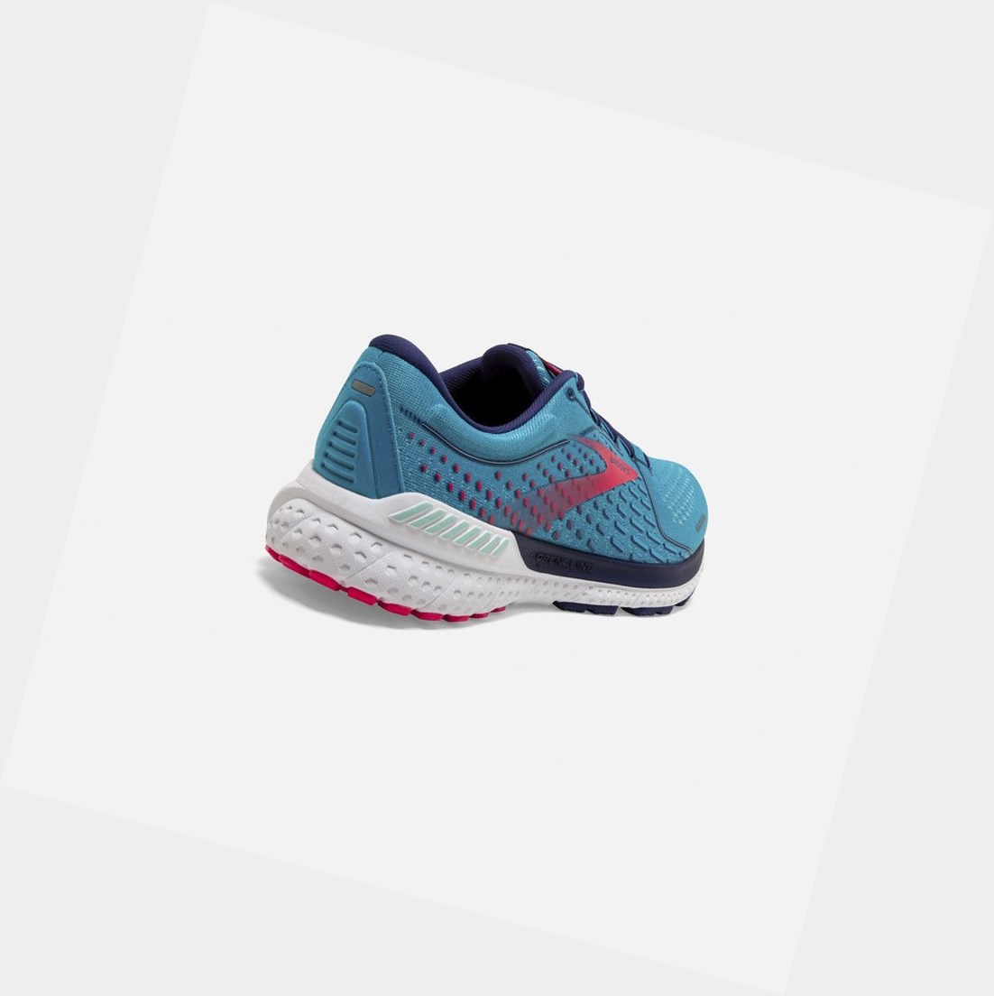 Chaussures de Marche Brooks Adrenaline GTS 21 Femme Bleu Rose | TZBM89247