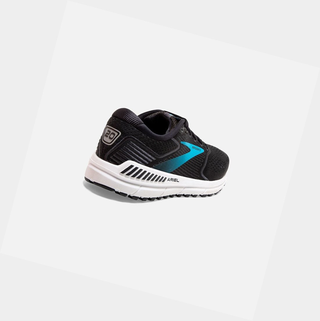 Chaussures de Marche Brooks Ariel '20 Femme Noir Bleu | FWLY57649