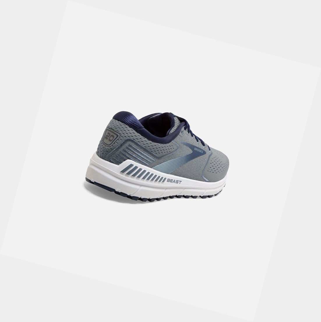Chaussures de Marche Brooks Beast '20 Homme Bleu Grise | GHZI56802