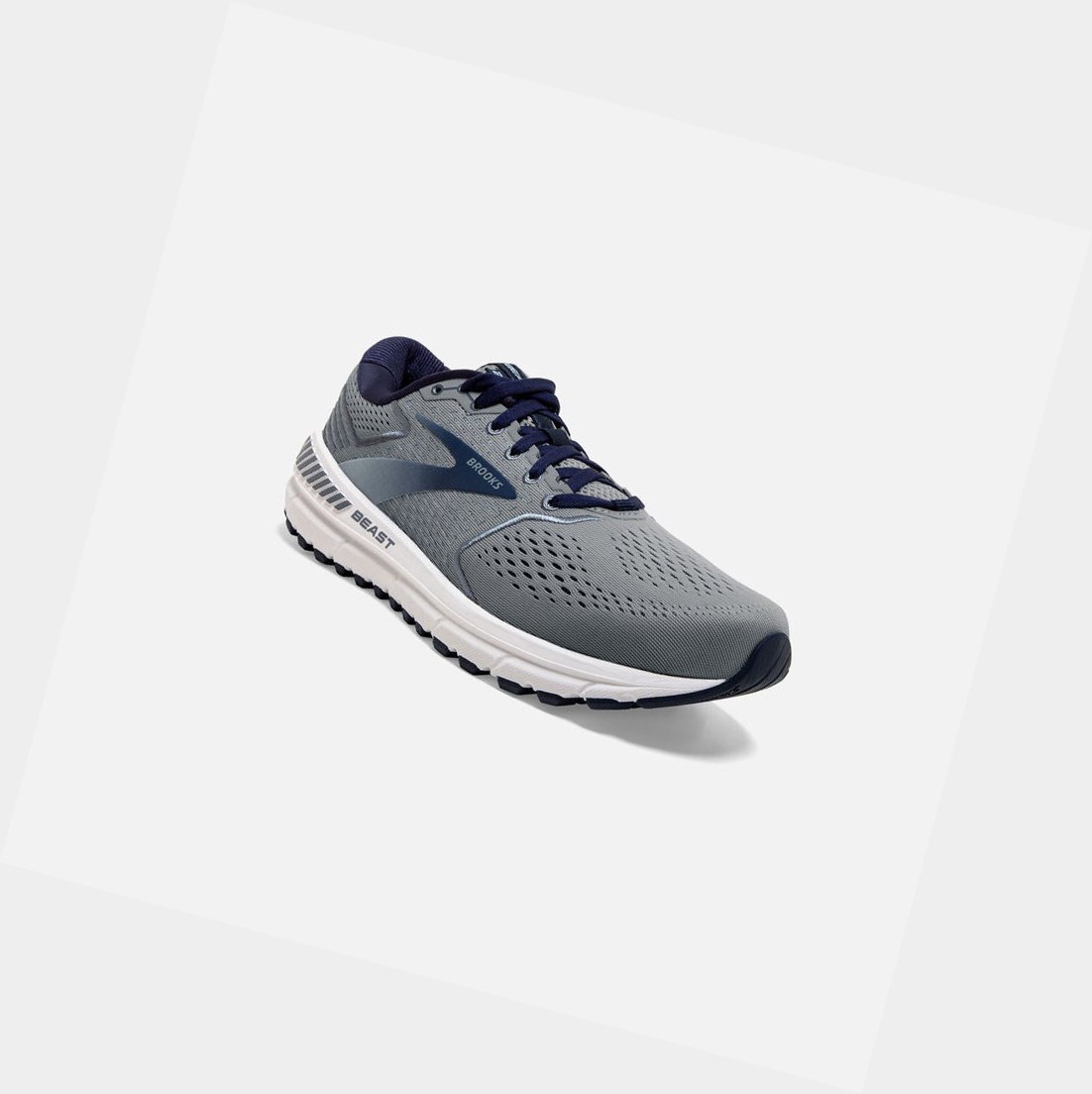 Chaussures de Marche Brooks Beast '20 Homme Bleu Grise | GHZI56802
