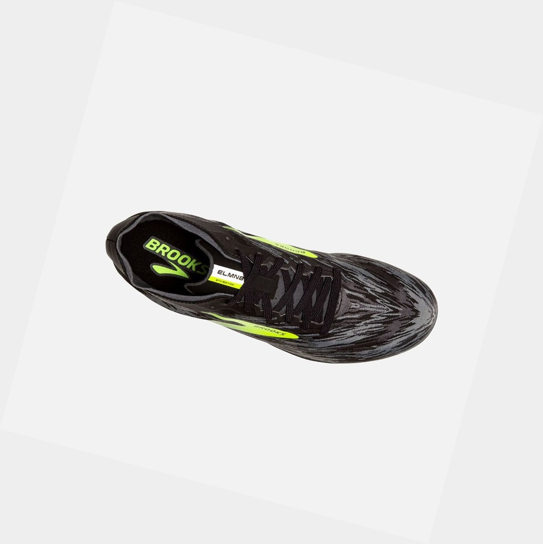 Chaussures de Sport Brooks ELMN8 v5 Femme Noir Grise | VEGJ63098